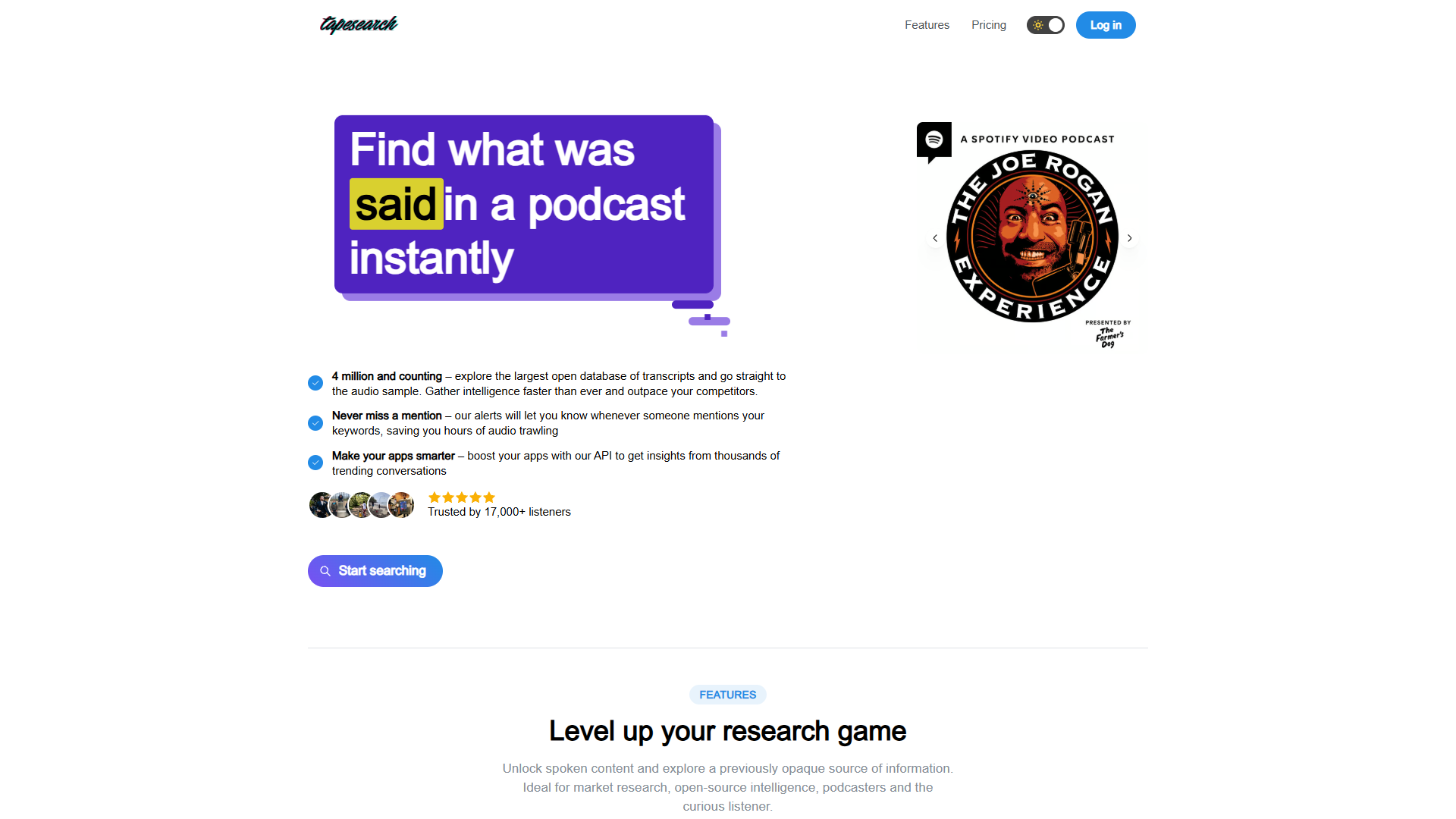 Tapesearch Tapesearch