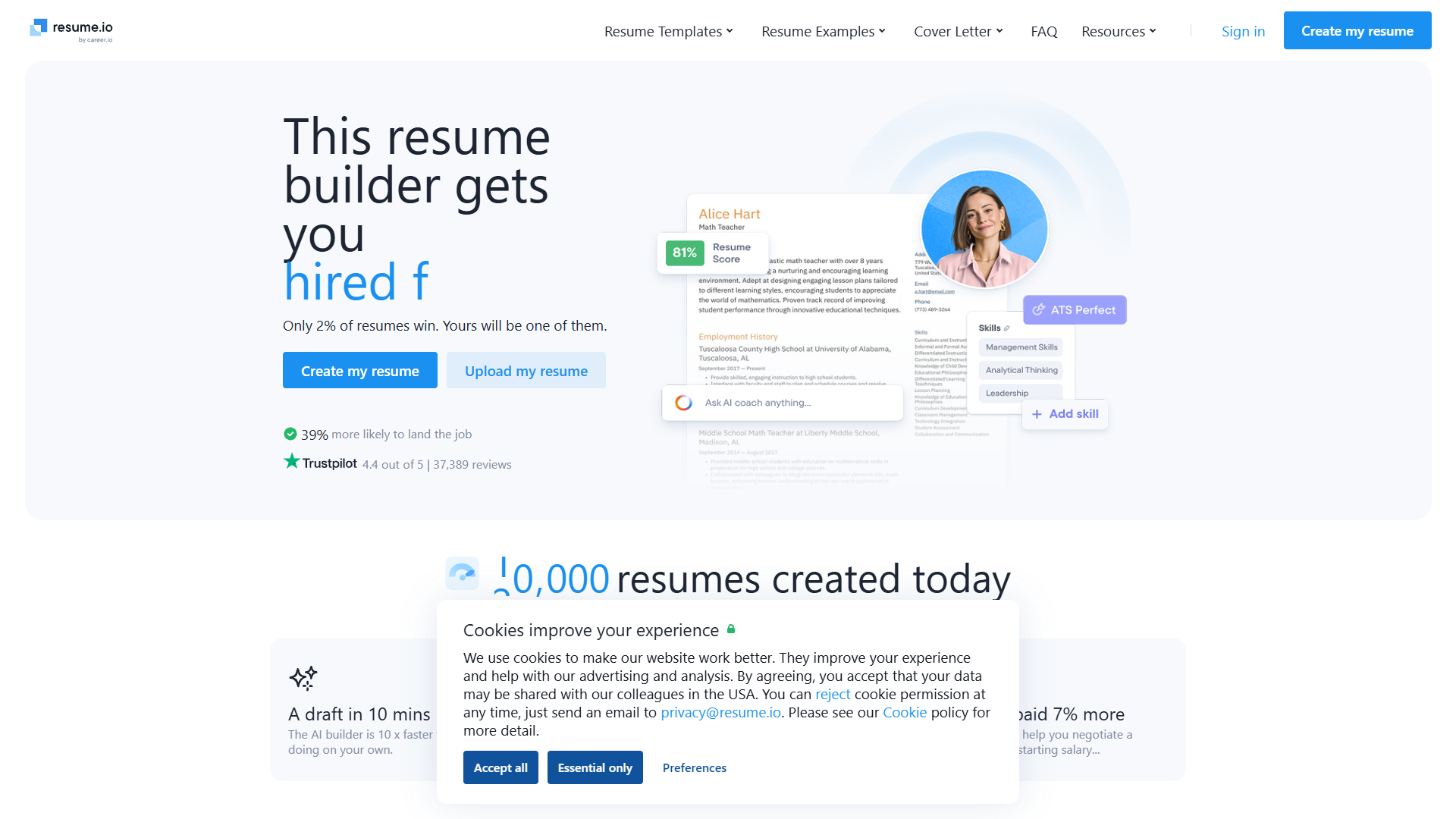 Resume.io — Free Resume Builder Resume.io — Free Resume Builder