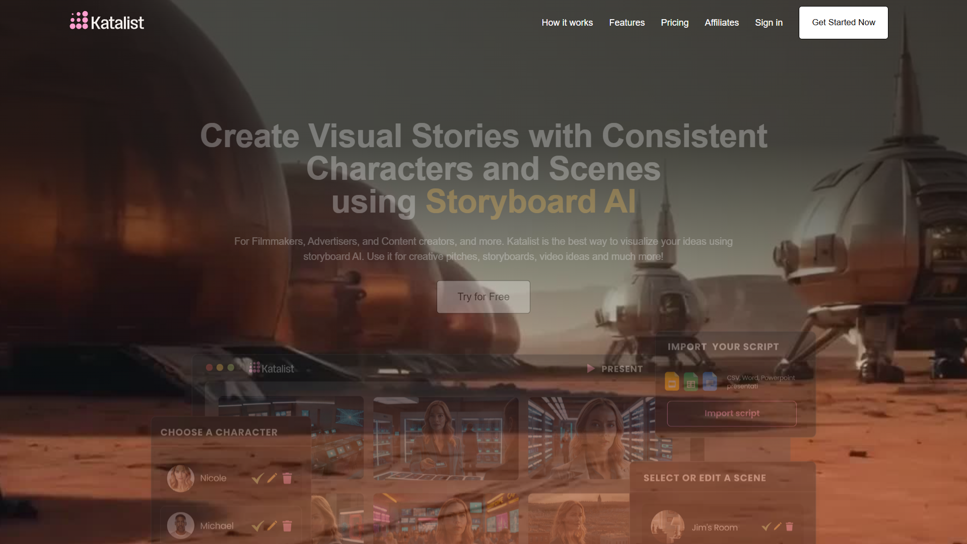Katalist Storyboard AI Katalist Storyboard AI