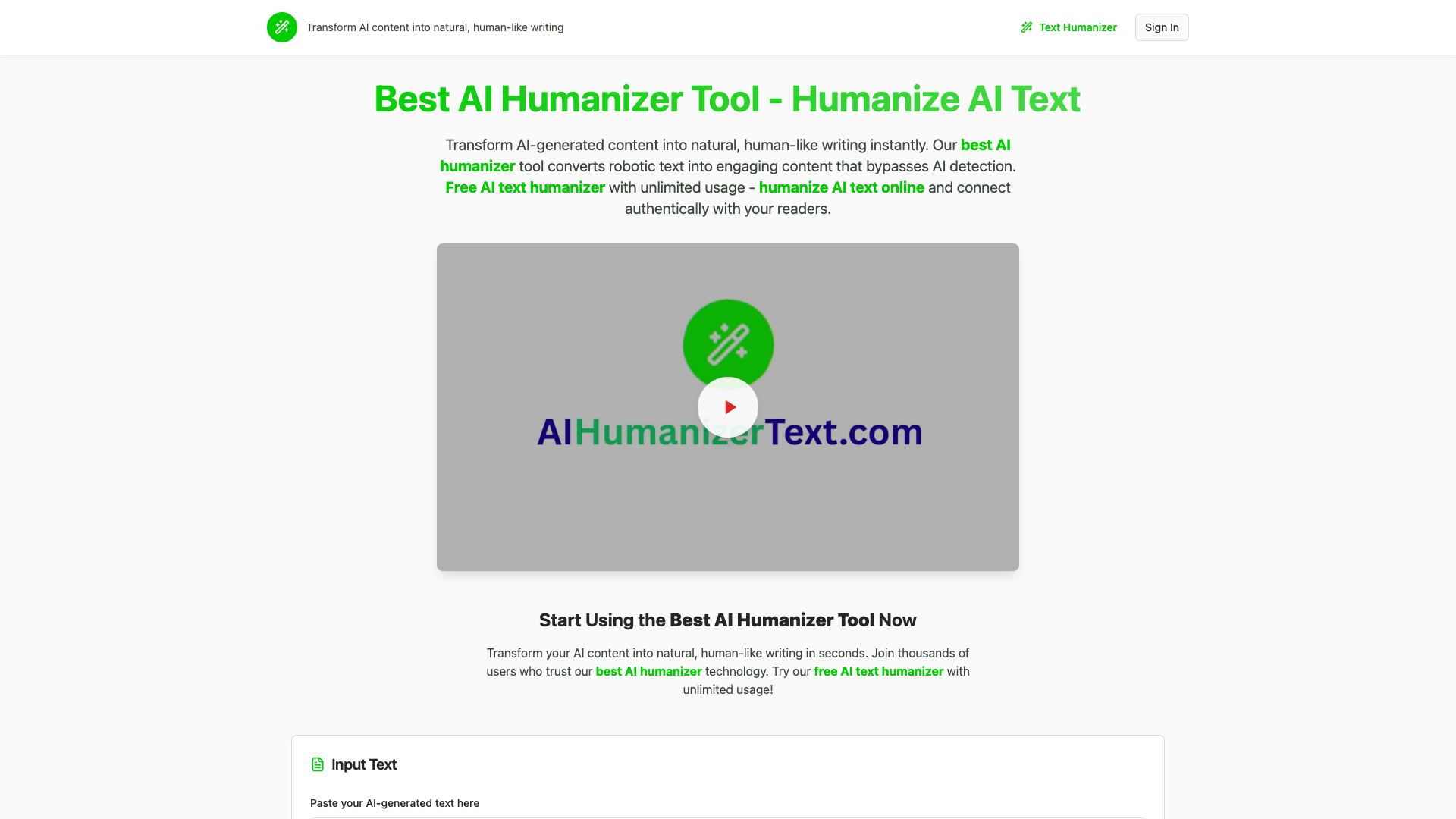 AI Humanizer Text AI Humanizer Text