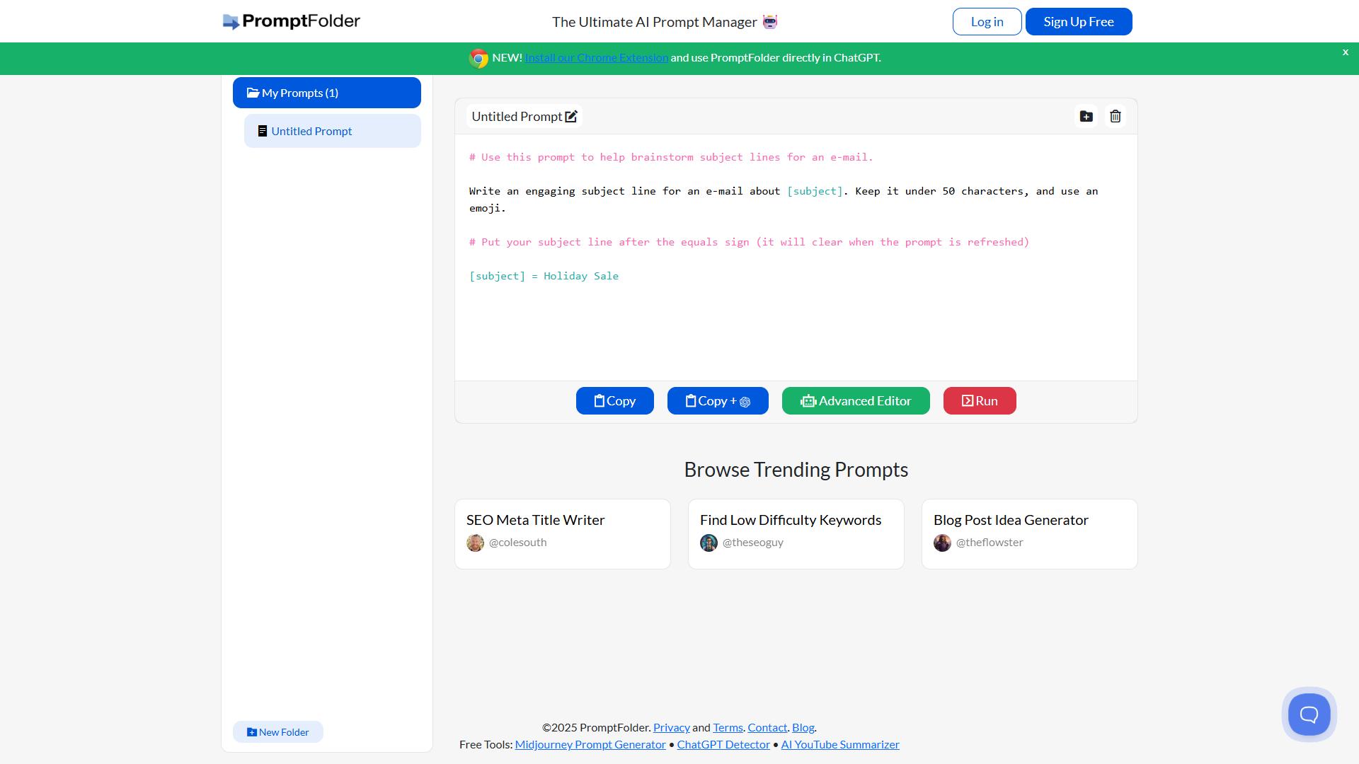 PromptFolder PromptFolder