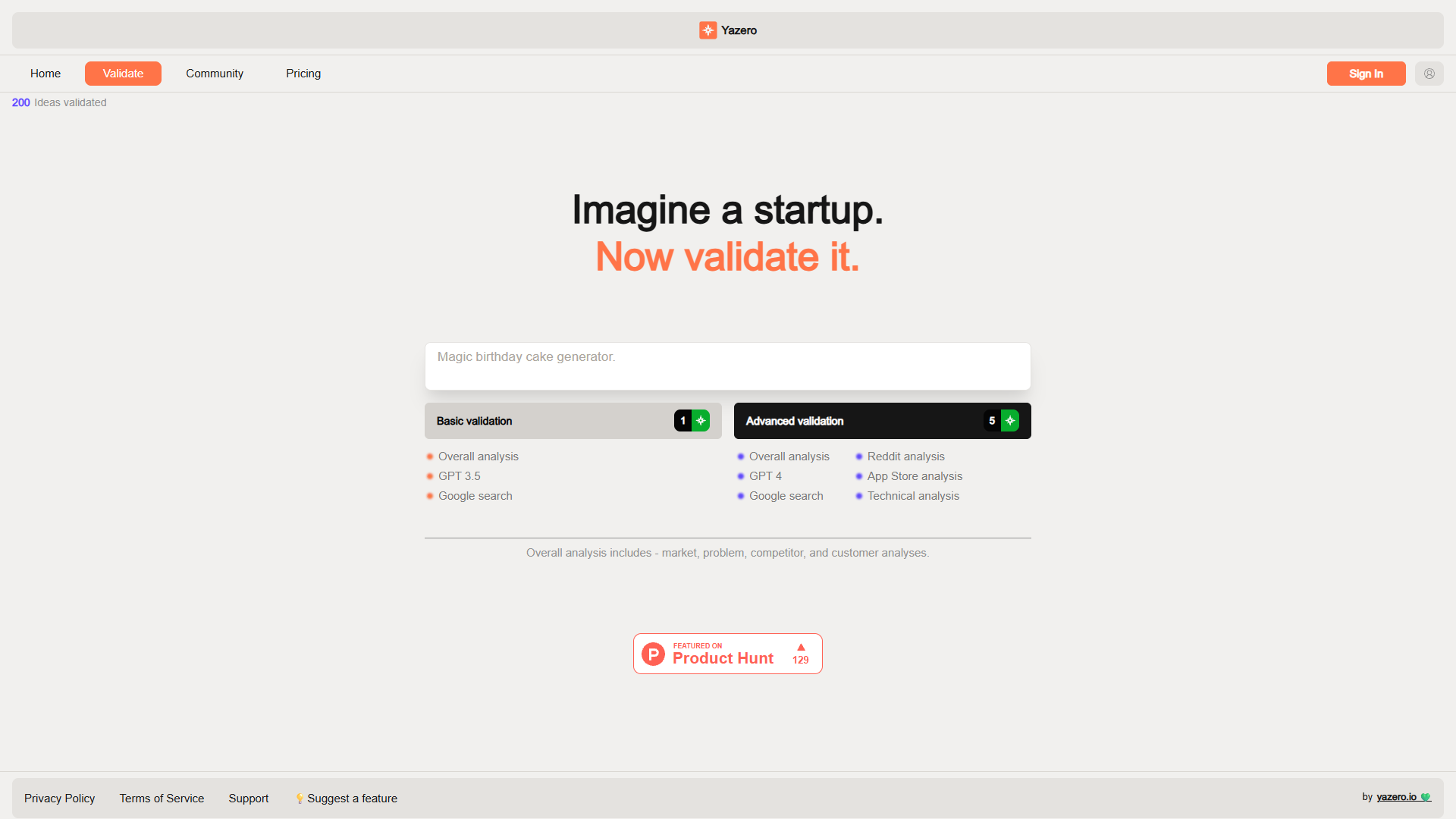 Validator by Yazero Validator by Yazero