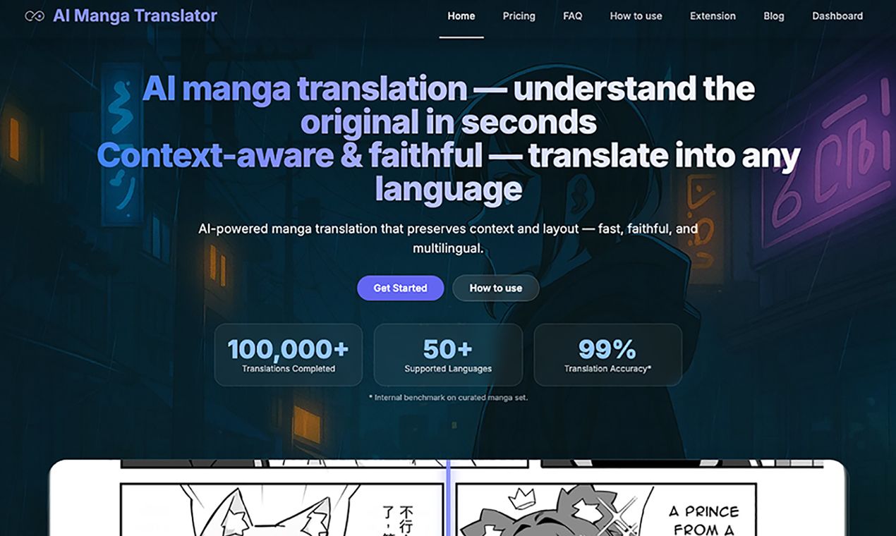AI Manga Translator AI Manga Translator