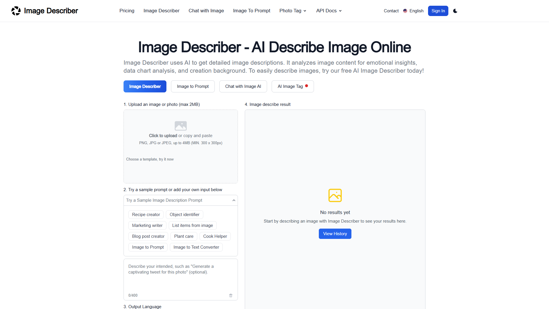 Image Describer Image Describer