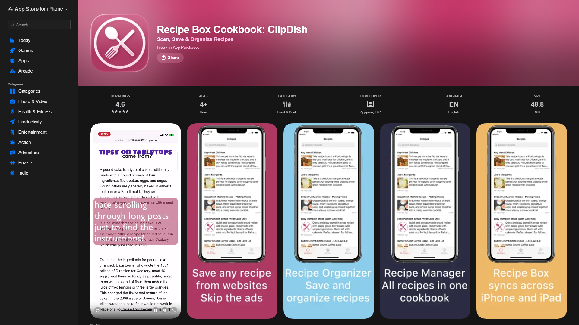 Recipe Box Cookbook: ClipDish Recipe Box Cookbook: ClipDish