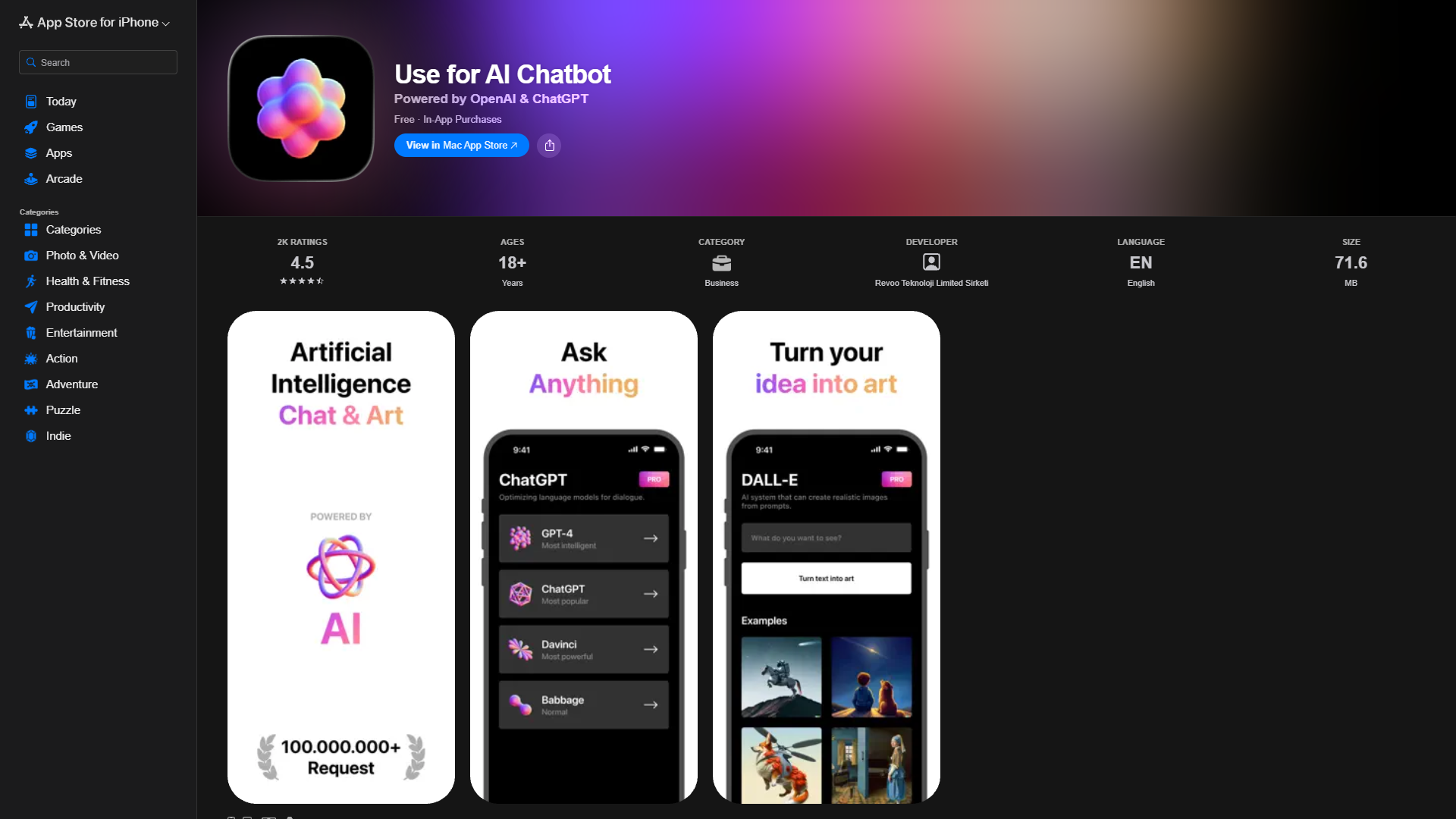 Use for AI Chatbot Use for AI Chatbot