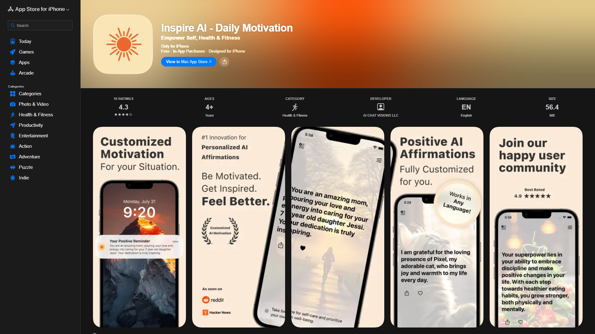 Inspire AI - Daily Motivation Inspire AI - Daily Motivation