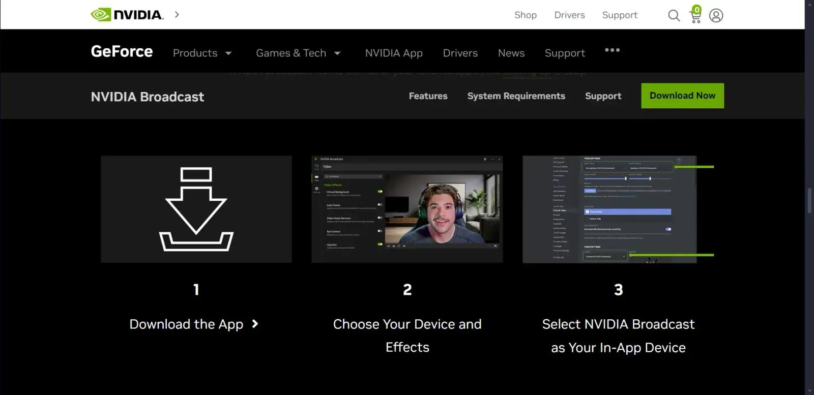NVIDIA Broadcast NVIDIA Broadcast