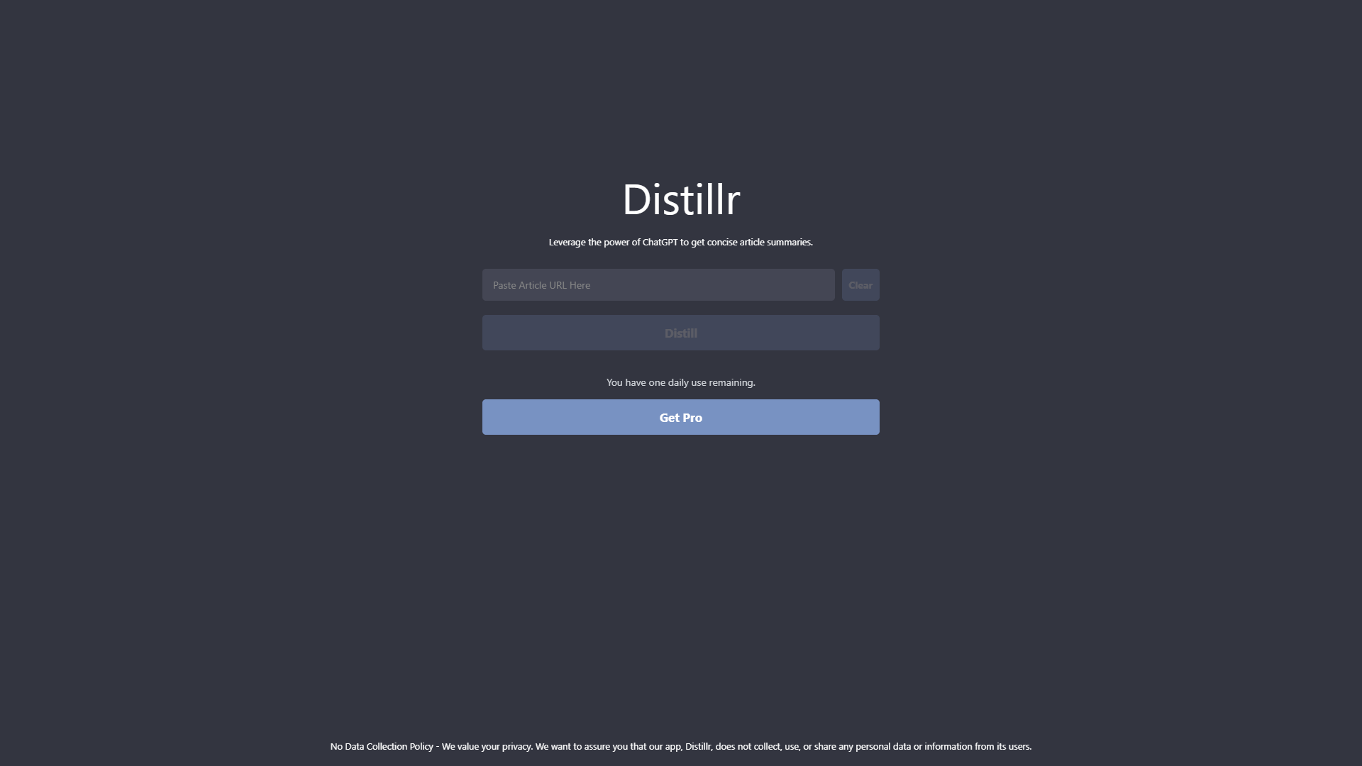 Distillr Distillr