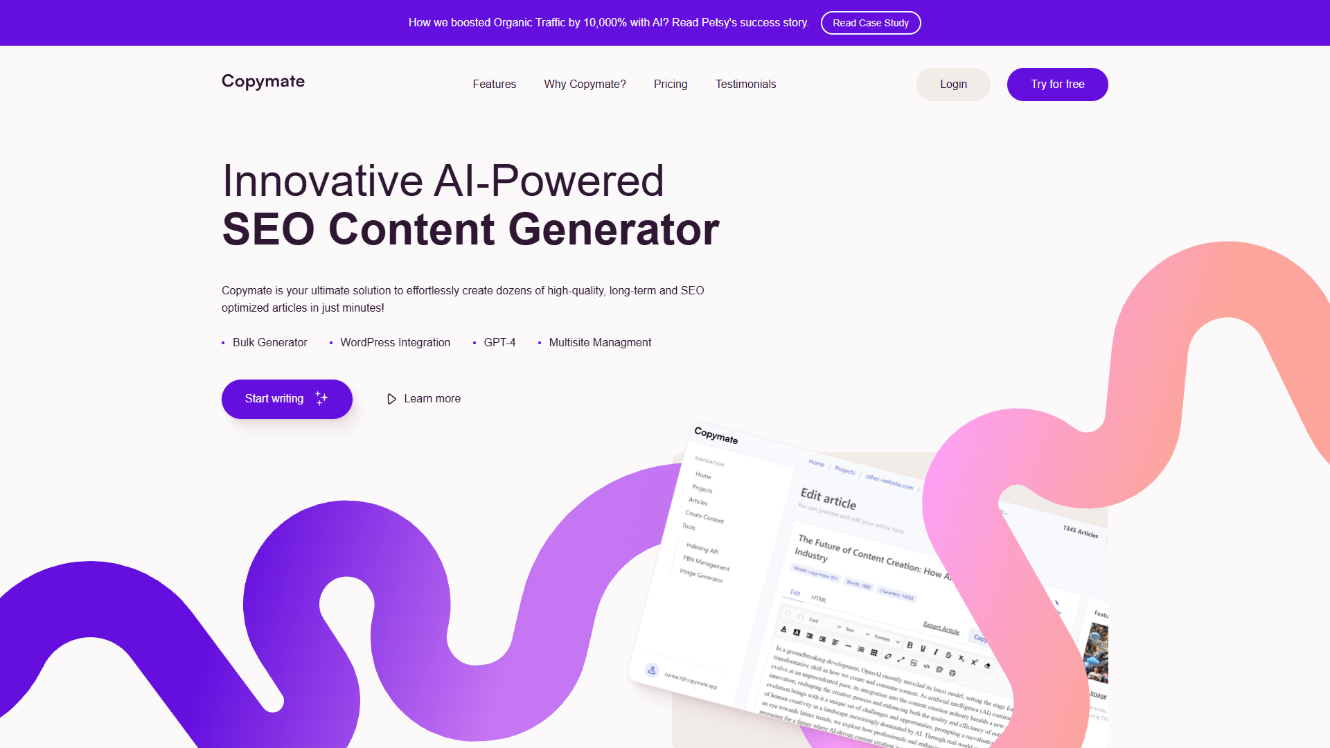 Copymate — AI SEO Content Generator Copymate — AI SEO Content Generator
