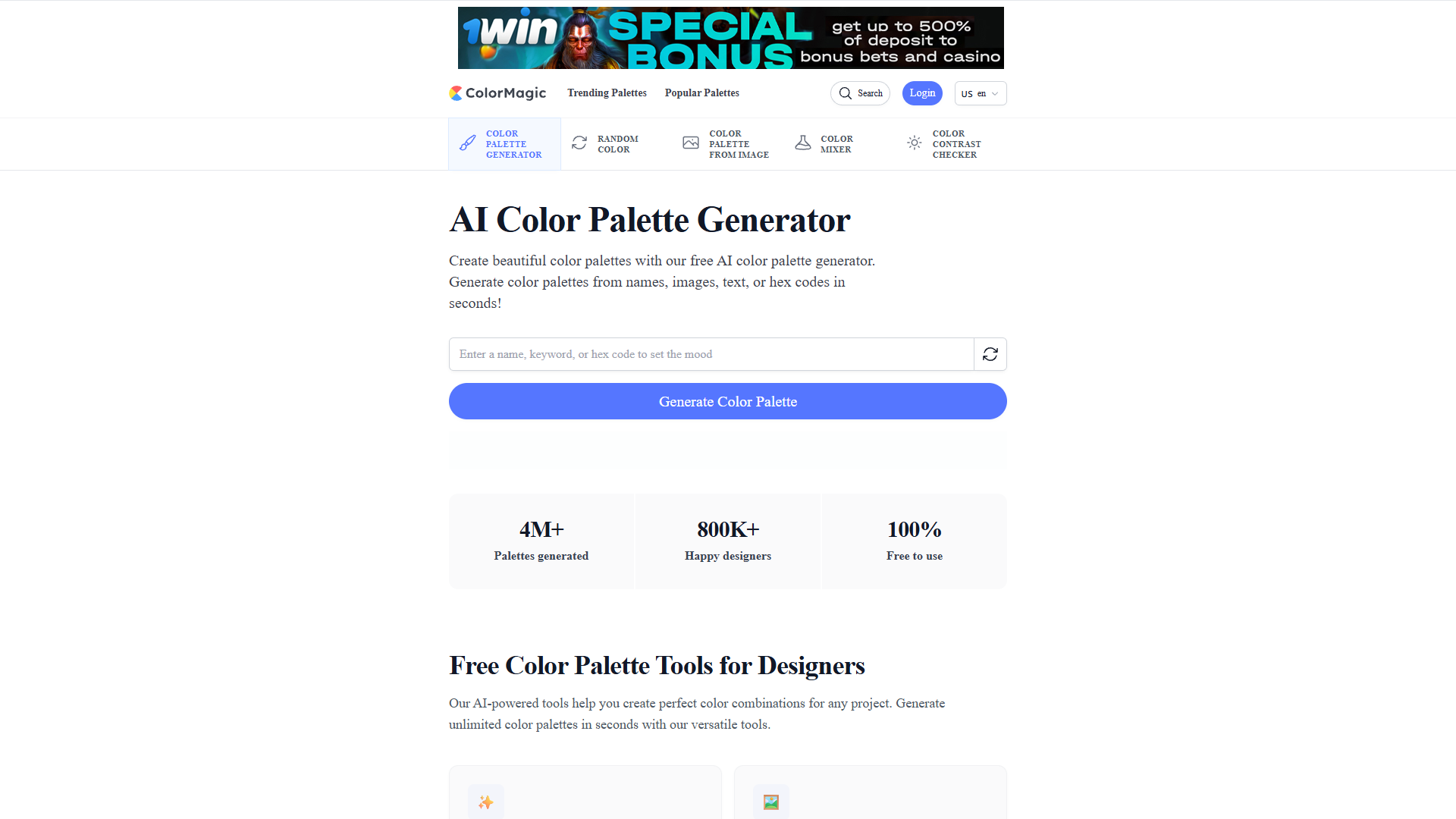 ColorMagic — AI Color Palette Generator ColorMagic — AI Color Palette Generator