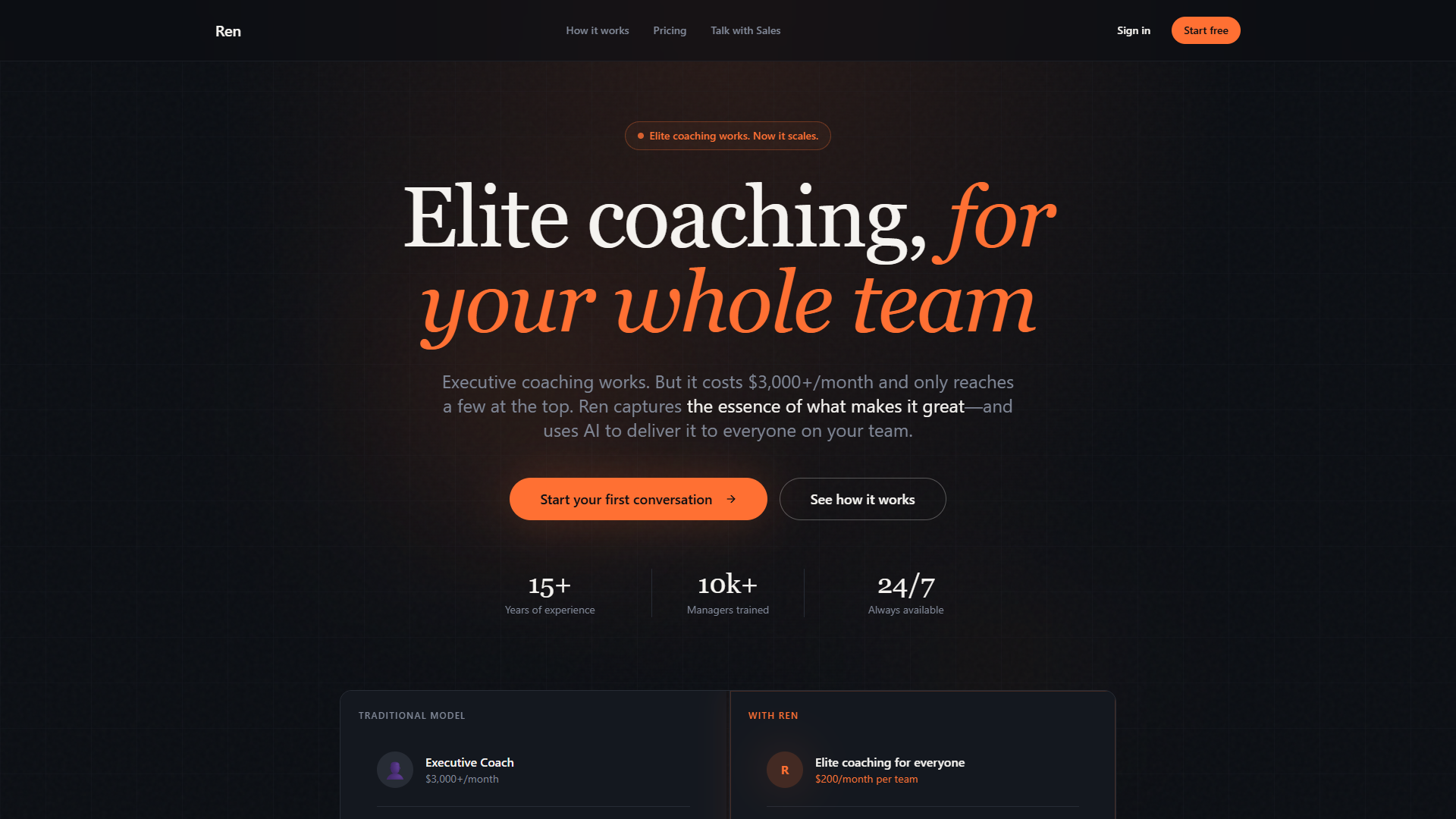 Ren Executive Coaching AI Ren Executive Coaching AI