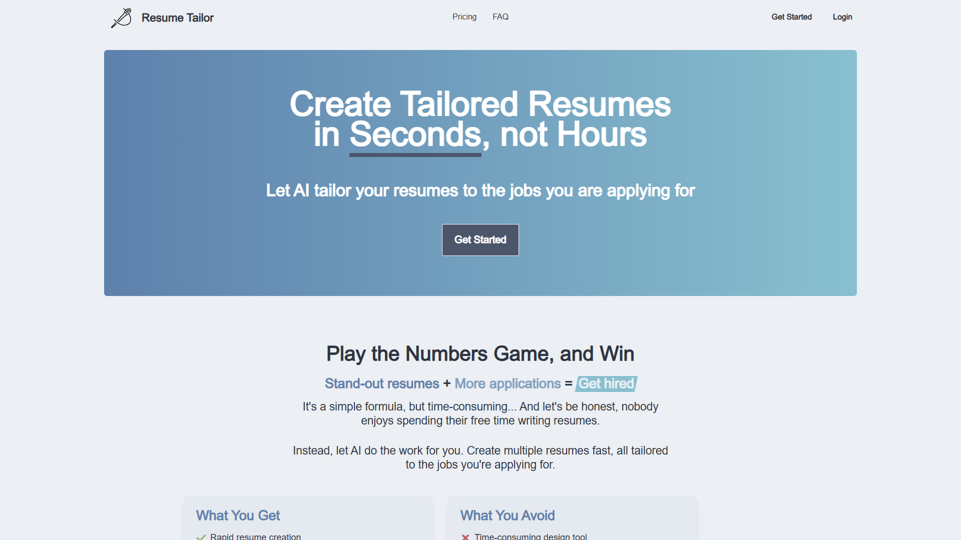 Resume Tailor Resume Tailor