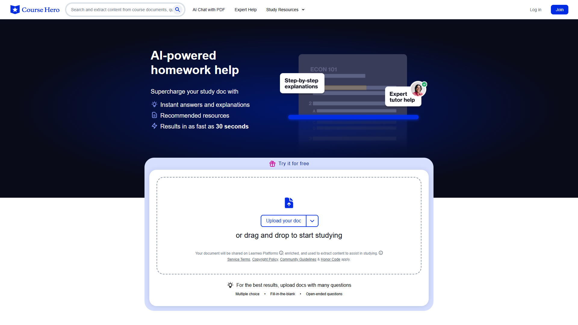 CourseHero AI Homework Help CourseHero AI Homework Help