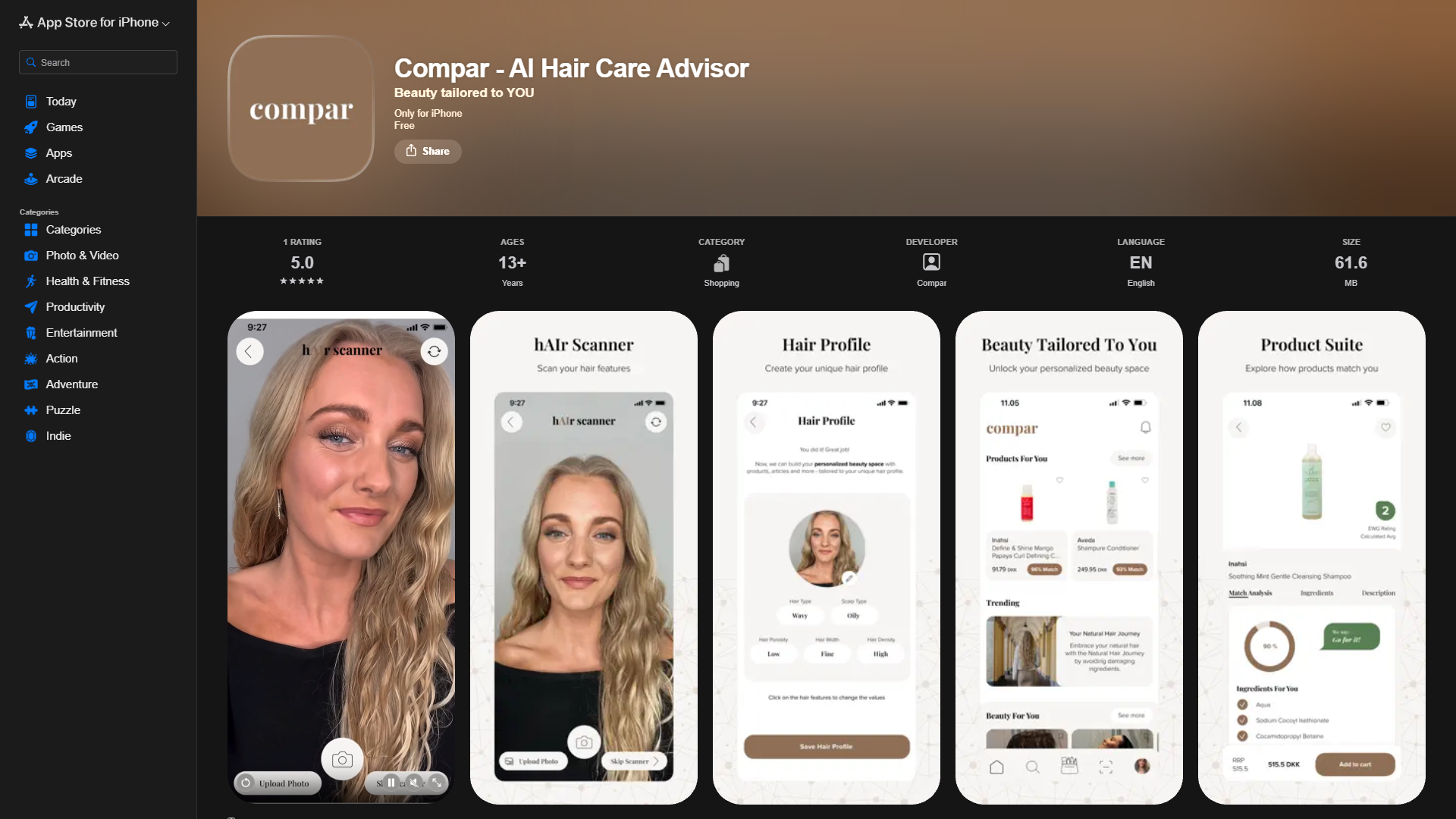 Compar — AI Hair Care Advisor Compar — AI Hair Care Advisor