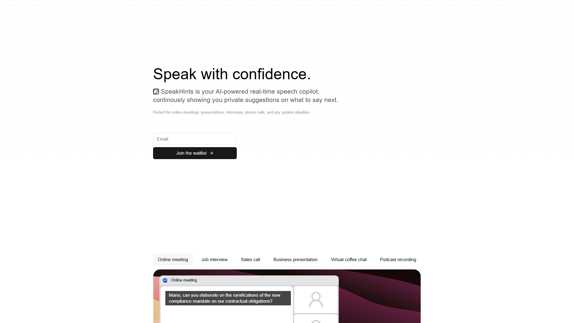 SpeakHints SpeakHints
