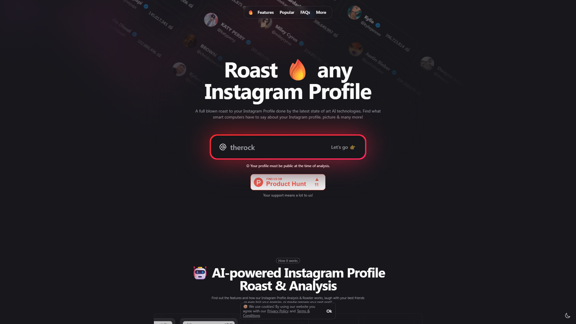 Instagram Profile Roast AI Instagram Profile Roast AI