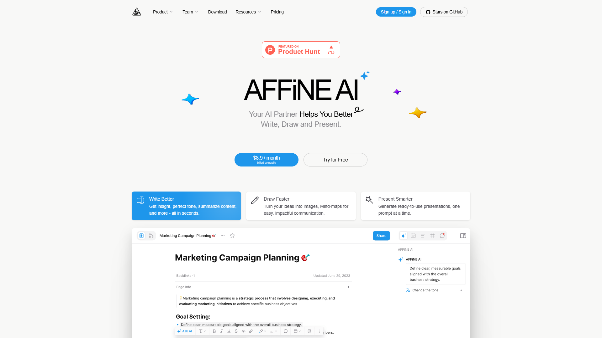 AFFiNE AI AFFiNE AI