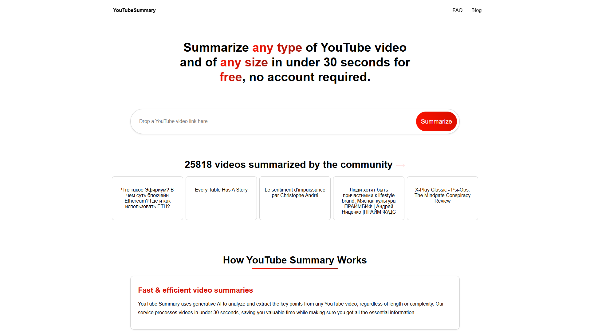 YouTube Summary YouTube Summary