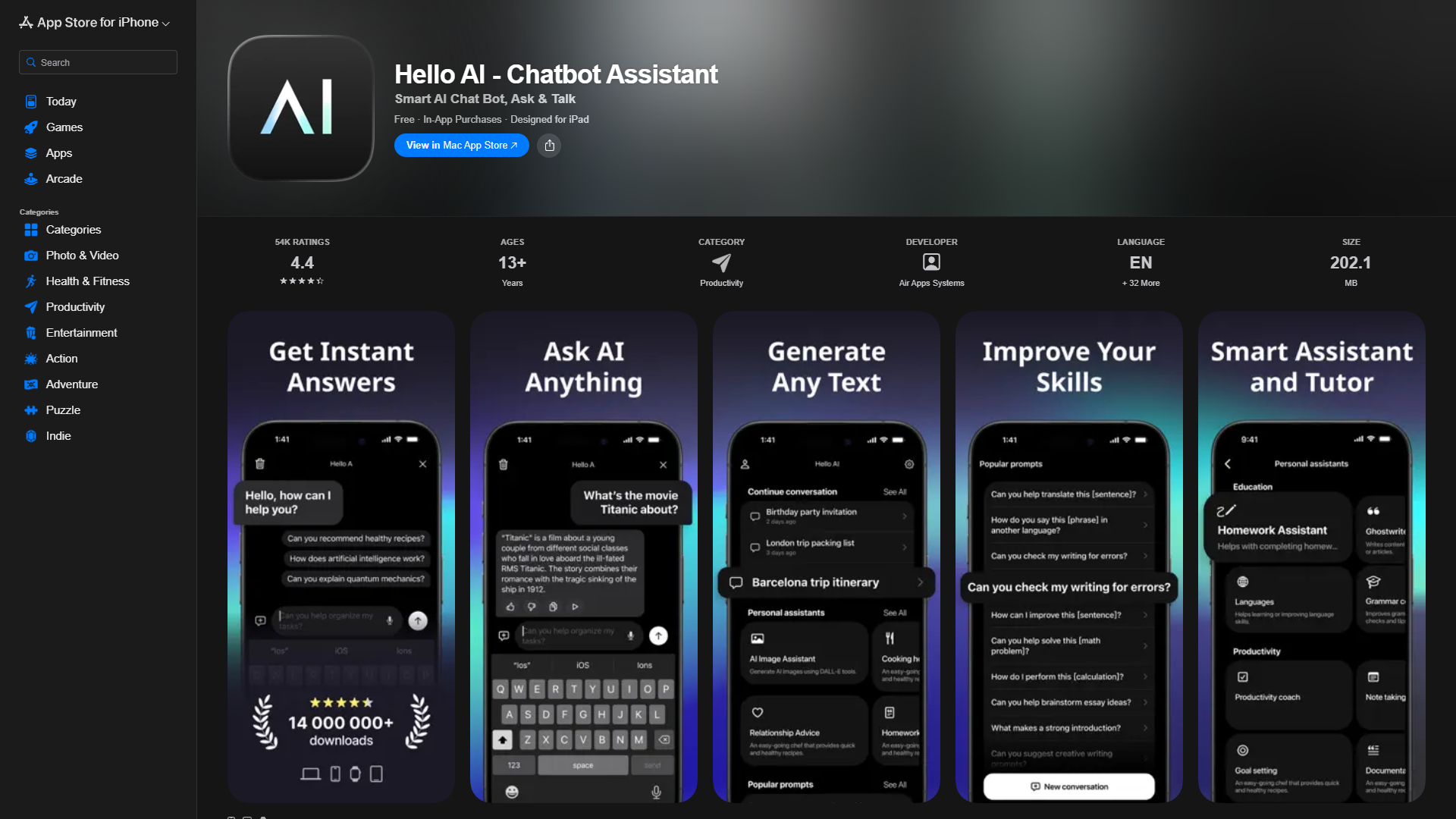 Hello AI - Chatbot Assistant Hello AI - Chatbot Assistant