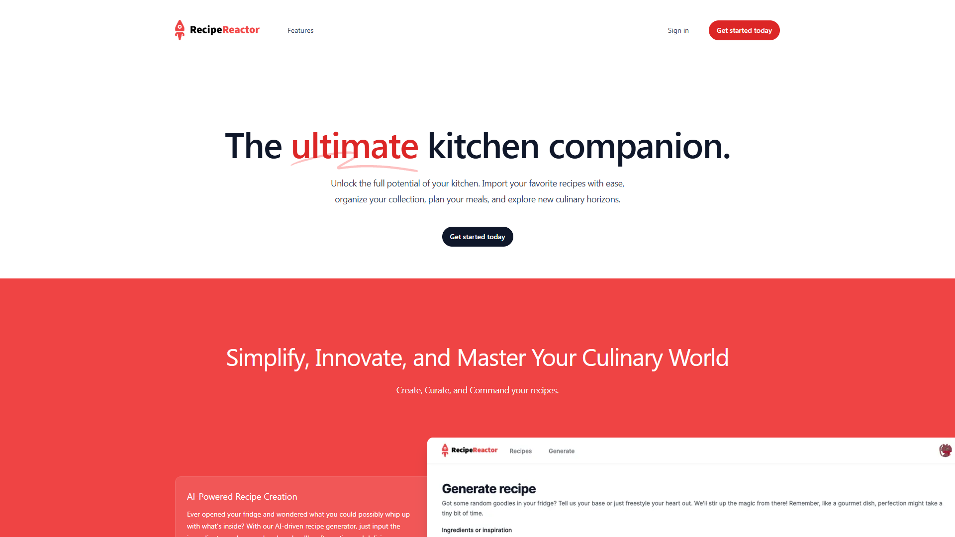 Recipe Reactor Recipe Reactor