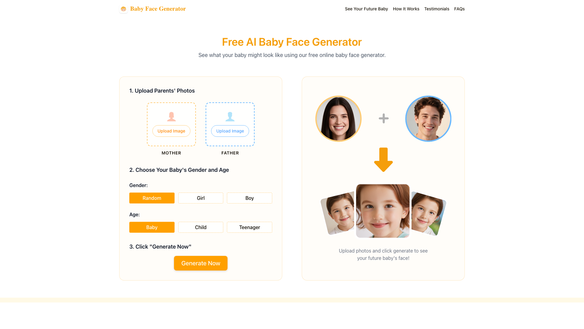 BabyFaceGenerator.ai BabyFaceGenerator.ai