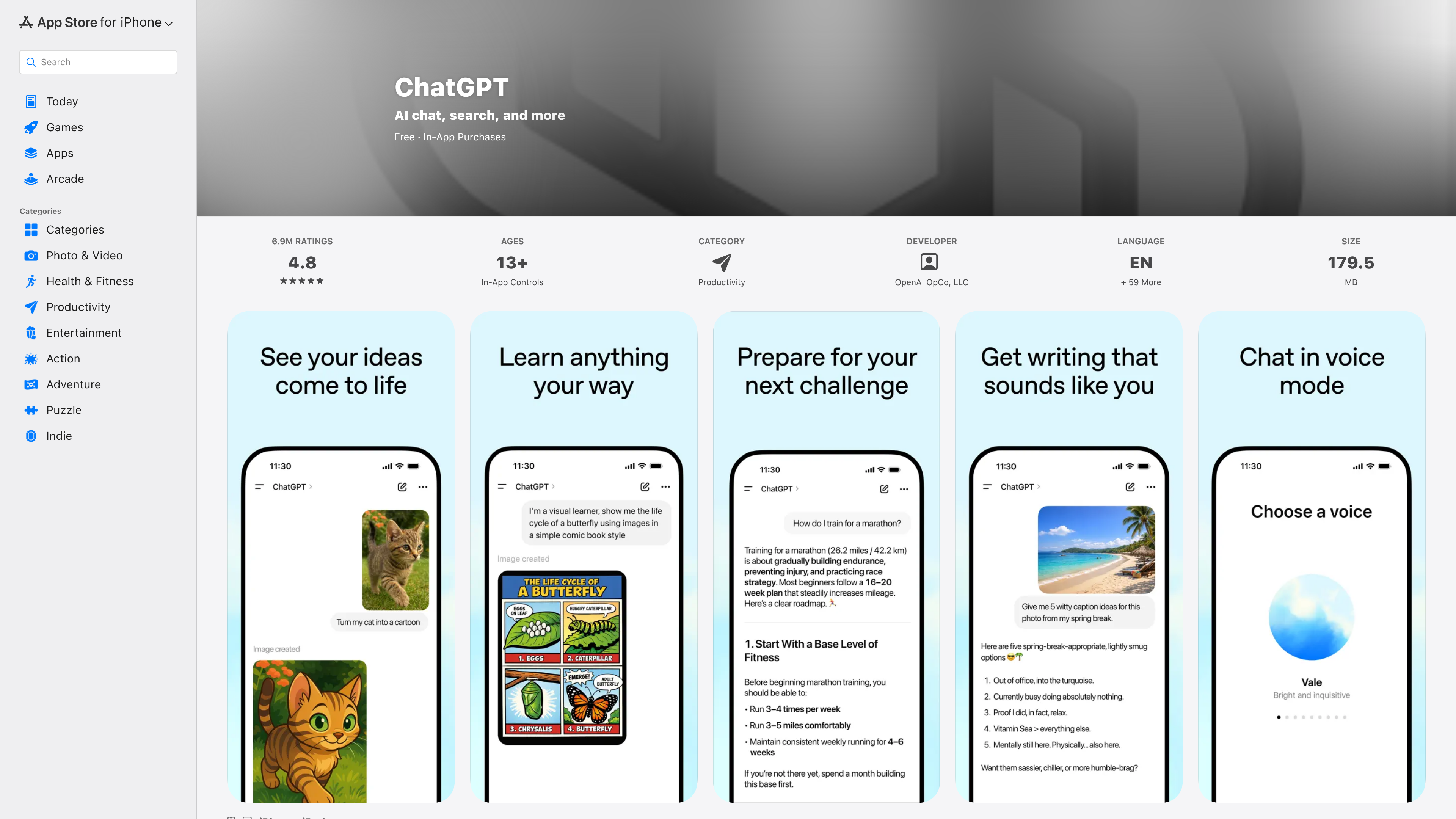 ChatGPT (официальное приложение OpenAI) ChatGPT (официальное приложение OpenAI)