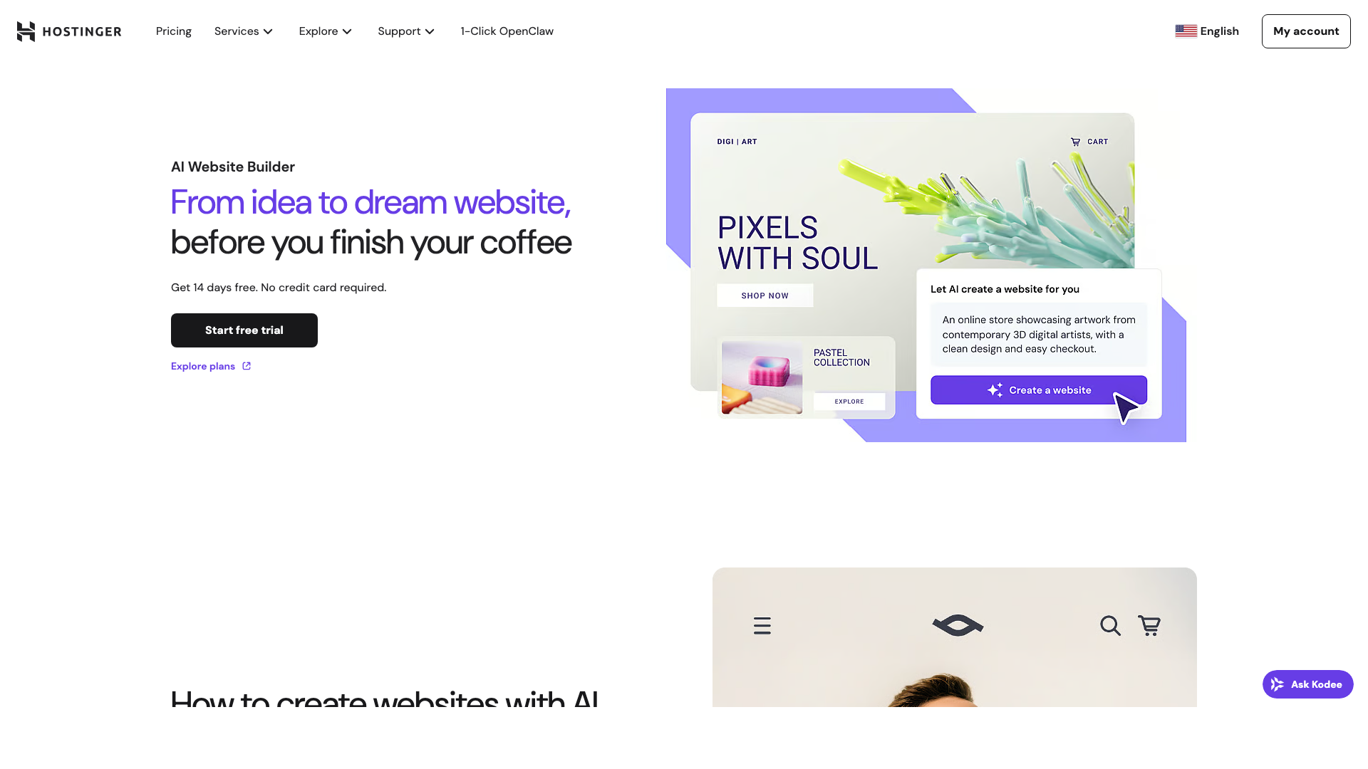 Hostinger AI Website Builder Hostinger AI Website Builder