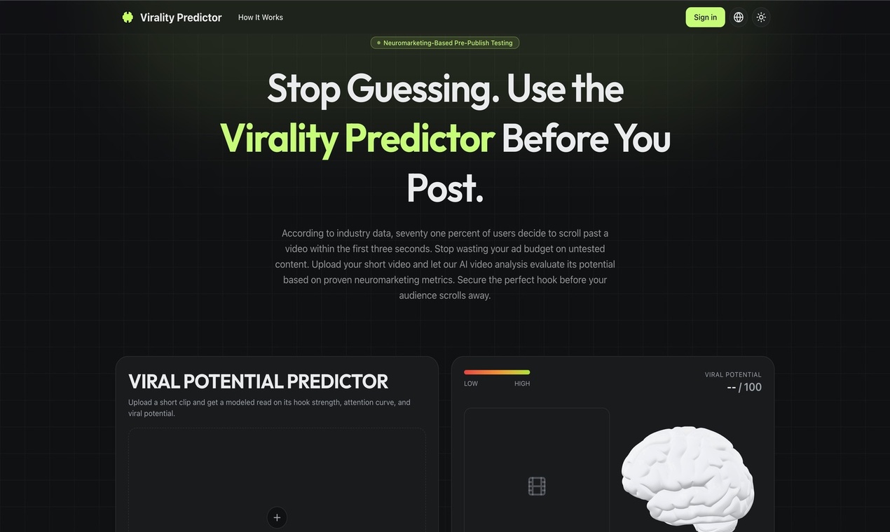 Virality Predictor Virality Predictor
