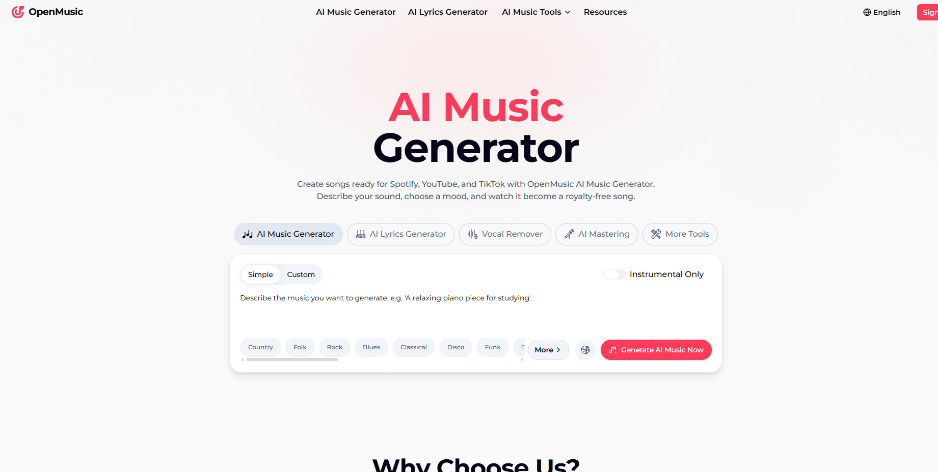 OpenMusic AI OpenMusic AI